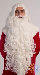 Комплект борода и парик Деда Мороза